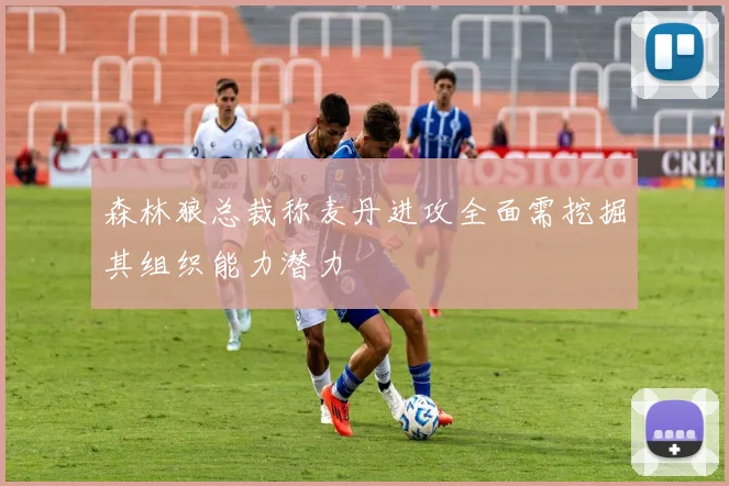 森林狼总裁称麦丹进攻全面需挖掘其组织能力潜力