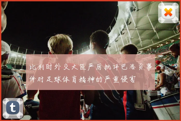 比利时外交大臣严厉批评巴洛贡事件对足球体育精神的严重侵害